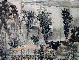 田一平国画“山水”