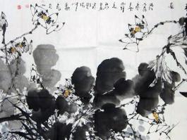 白羽国画“荷花”