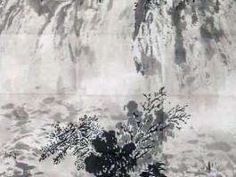 雨农国画山水“青岚图”