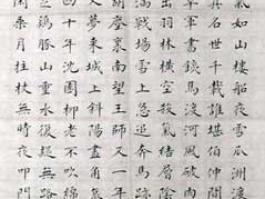 周祥德书法”陆游诗十首“