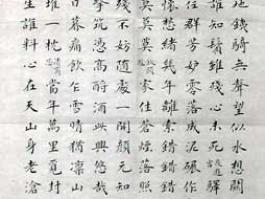 周祥德书法”陆游诗七篇”