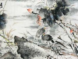 张浩国画”荷塘情趣“ 