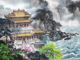 刘一民国画”源远长流“