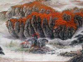 黄建生国画”金秋留韵”