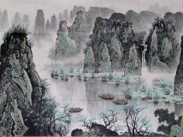 苏立明国画”江山如画“