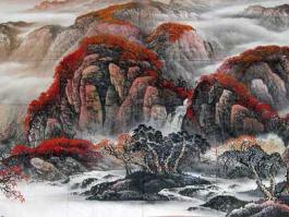 戴仲光国画”秋韵图“