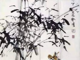 冯铁炉国画“湘江清影”