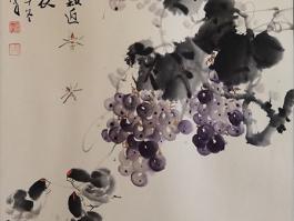 严石“葡萄小鸡”  