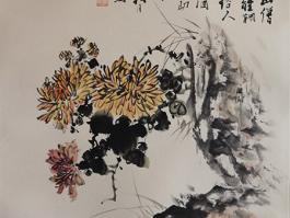 严石“秋菊”   