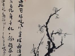 严石“墨梅”    