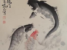 严石“躍龙门”     