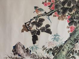 庄建光“秋叶老梧桐”